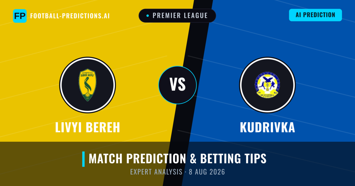 Livyi Bereh vs Kudrivka — match prediction & preview