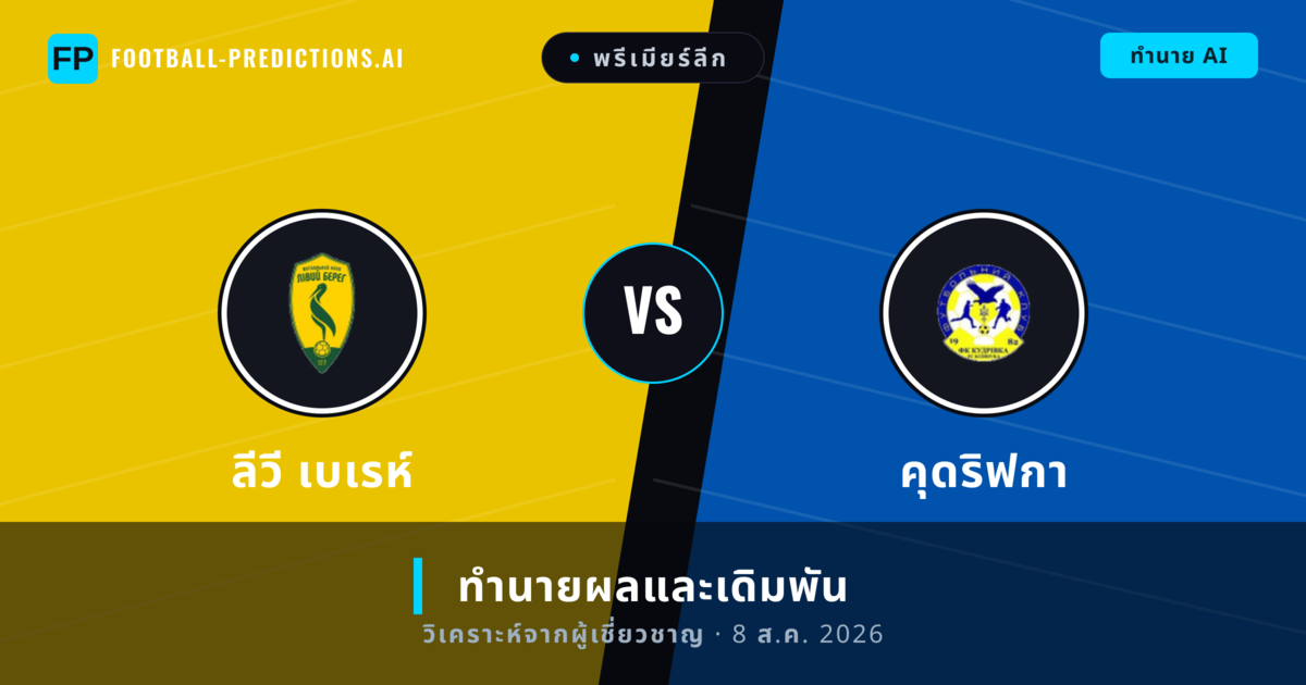 ลีวี เบเรห์ พบ คุดริฟกา — ทำนายผลและพรีวิวการแข่งขัน