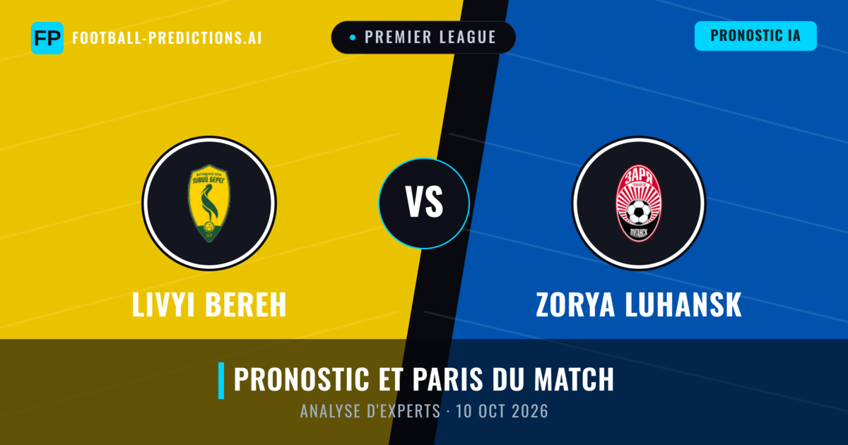 Livyi Bereh vs Zorya Luhansk — pronostic et avant-match
