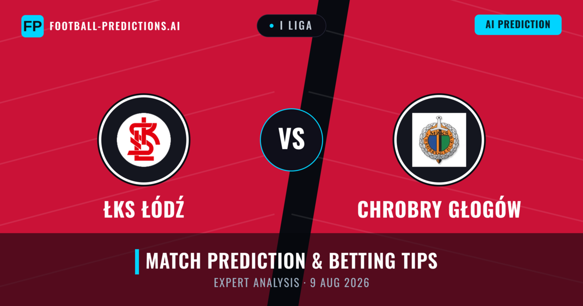 ŁKS Łódź vs Chrobry Głogów — match prediction & preview