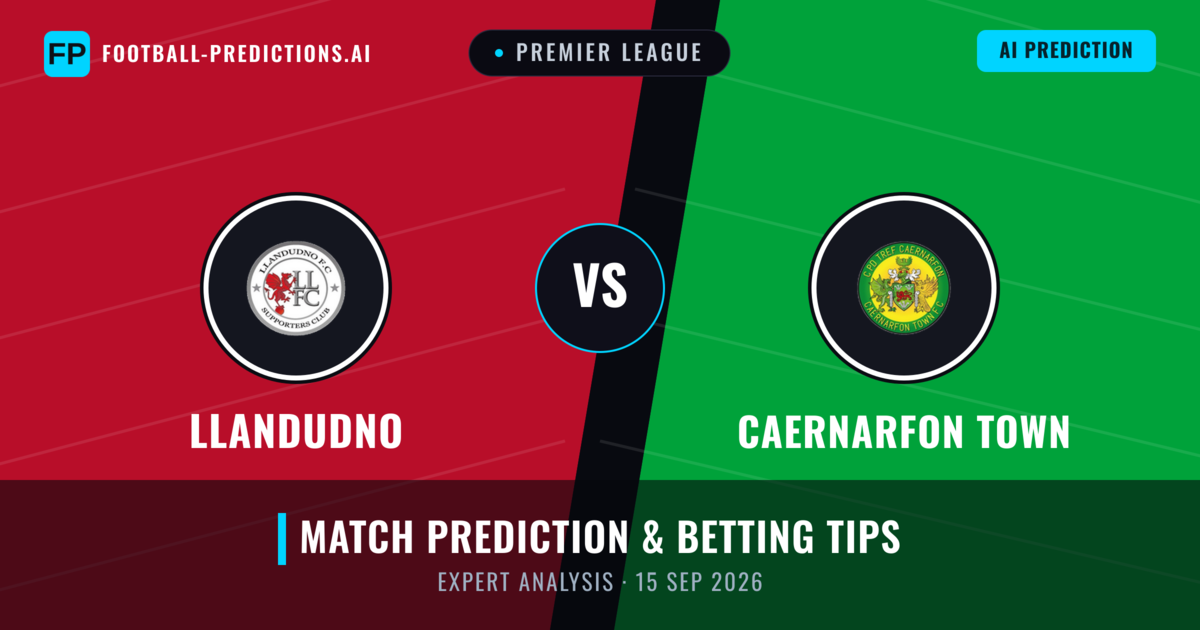 Llandudno vs Caernarfon Town — match prediction & preview