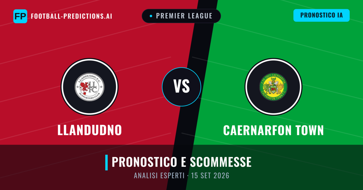 Llandudno vs Caernarfon Town — pronostico e anteprima del match