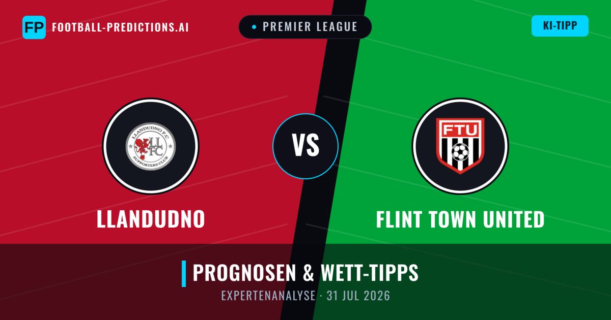 Llandudno vs Flint Town United — Prognose und Spielvorschau