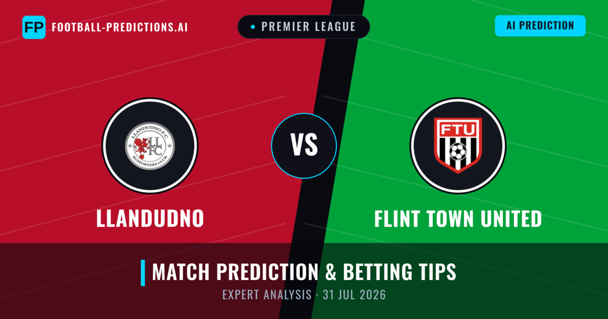 Llandudno vs Flint Town United — match prediction & preview