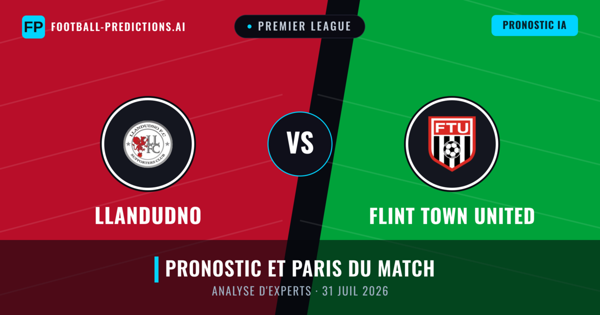 Llandudno vs Flint Town United — pronostic et avant-match