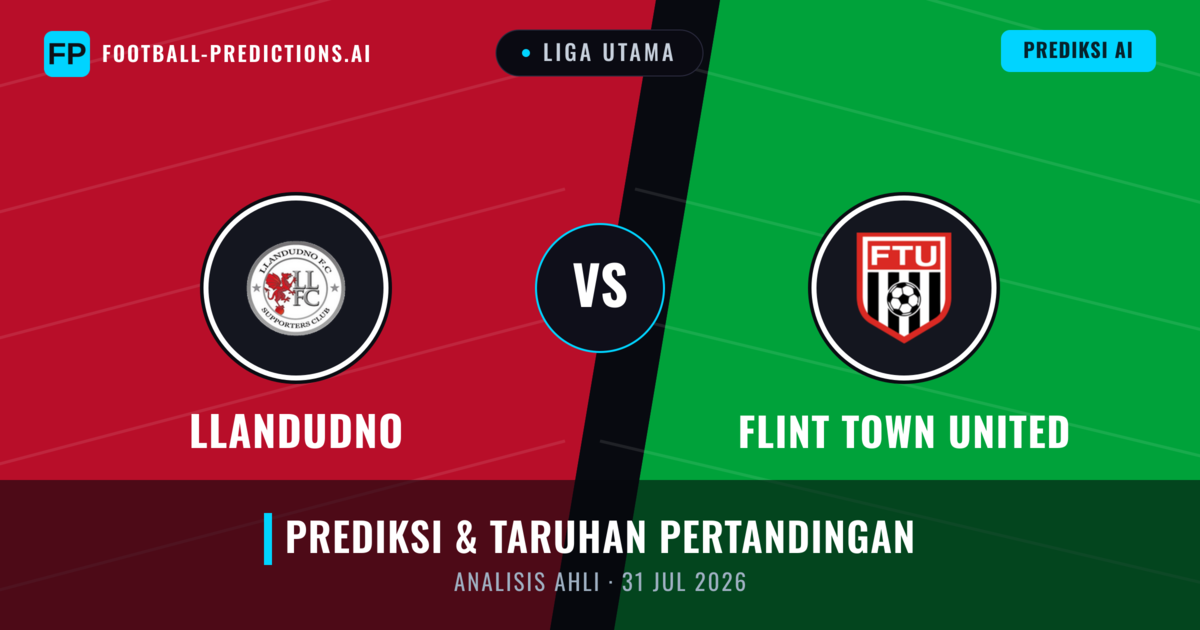 Llandudno vs Flint Town United — prediksi dan pratinjau pertandingan