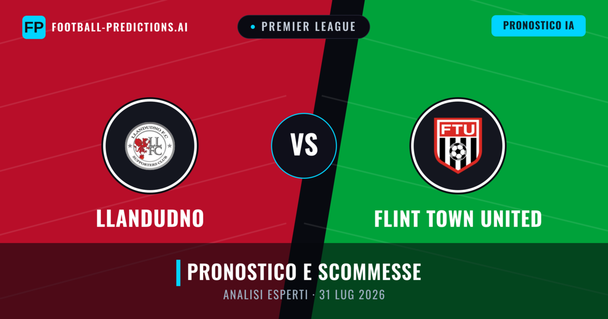 Llandudno vs Flint Town United — pronostico e anteprima del match