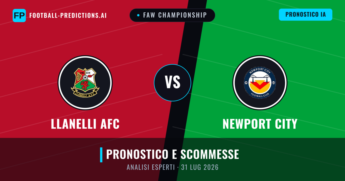 Llanelli AFC vs Newport City — pronostico e anteprima del match
