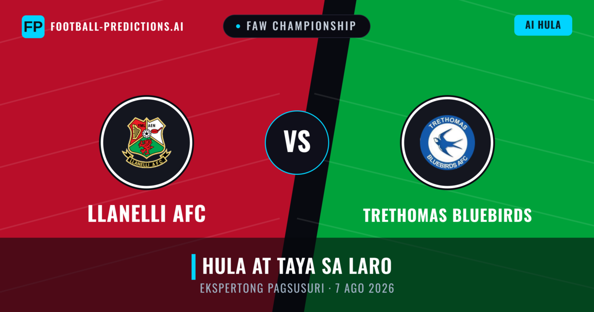 Llanelli AFC vs Trethomas Bluebirds — hula at preview ng laban