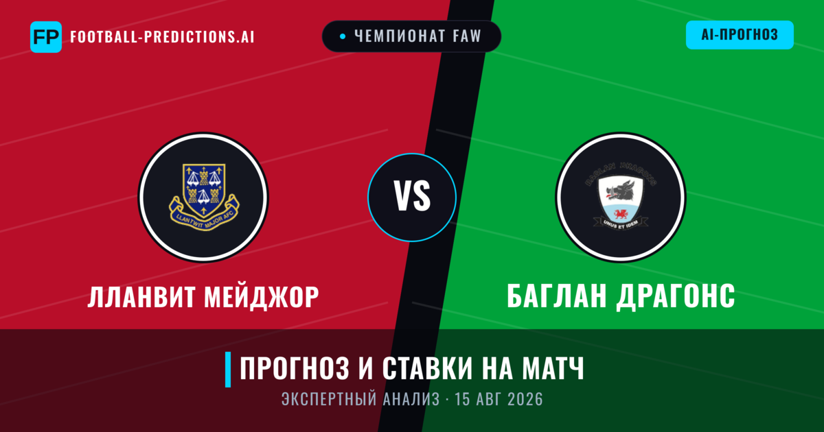 Лланвит Мейджор – Баглан Драгонс — прогноз и превью матча