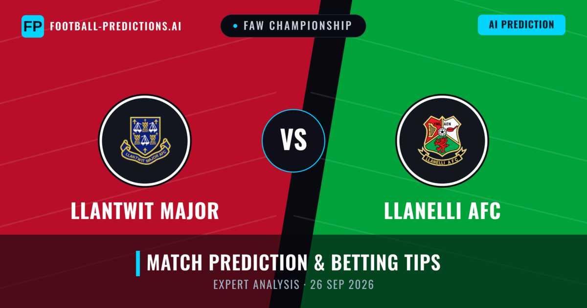 Llantwit Major vs llanelli AFC — match prediction & preview