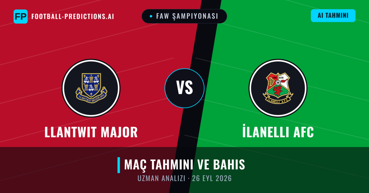 Llantwit Major - İlanelli AFC — maç tahmini ve önizleme