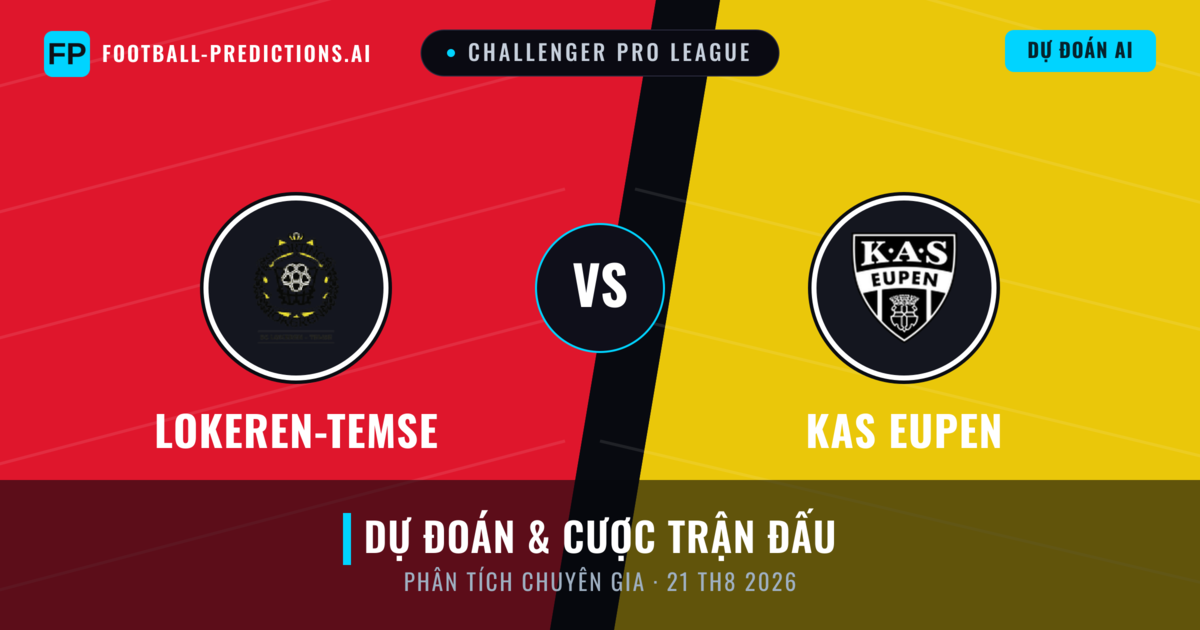 Lokeren-Temse vs KAS Eupen — dự đoán và xem trước trận đấu