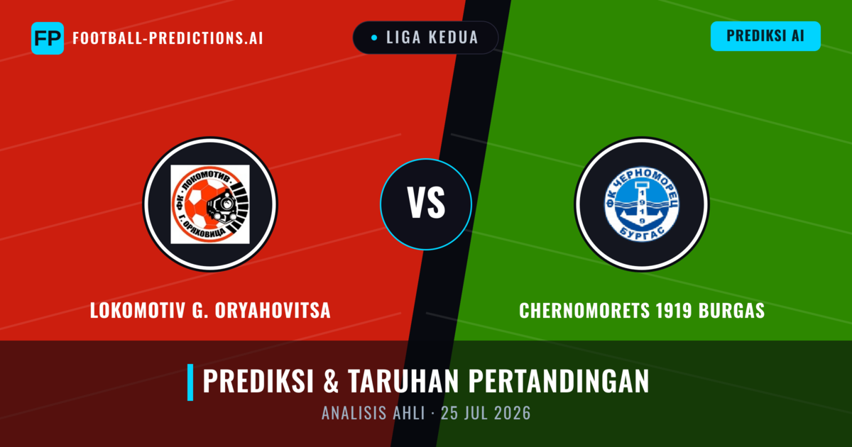 Lokomotiv G. Oryahovitsa vs Chernomorets 1919 Burgas — prediksi dan pratinjau pertandingan