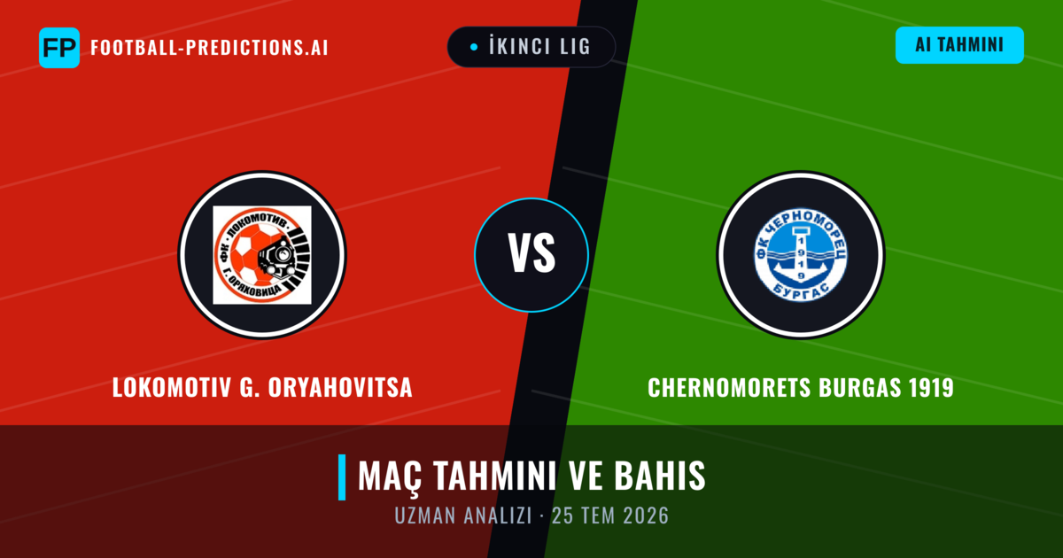 Lokomotiv G. Oryahovitsa - Chernomorets Burgas 1919 — maç tahmini ve önizleme