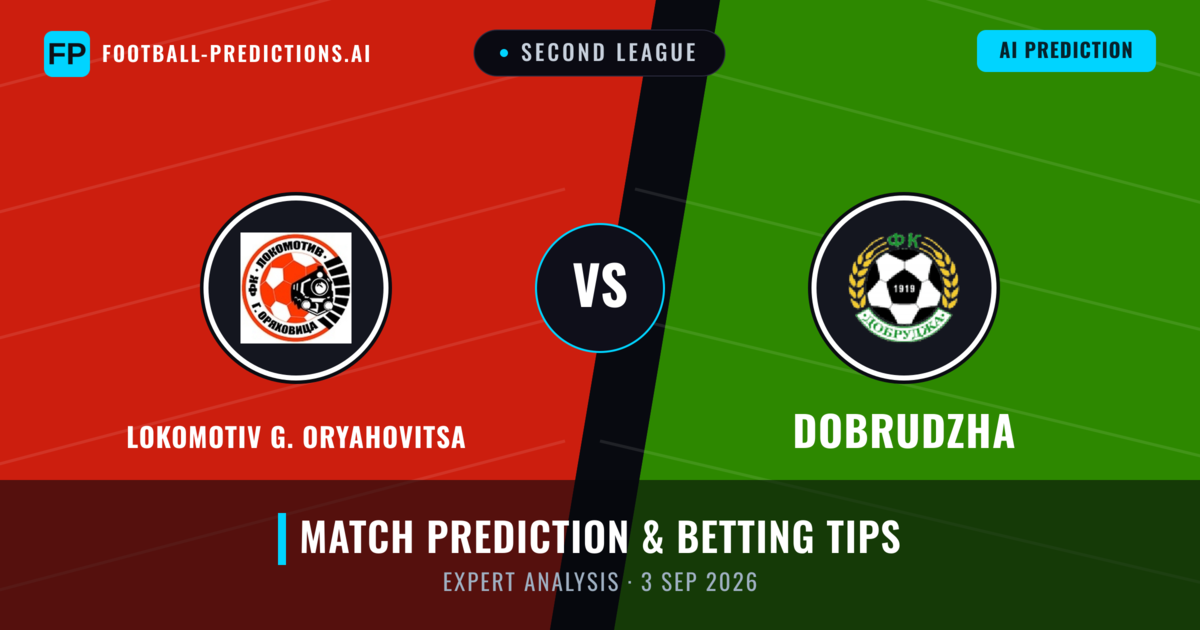 Lokomotiv G. Oryahovitsa vs Dobrudzha — match prediction & preview