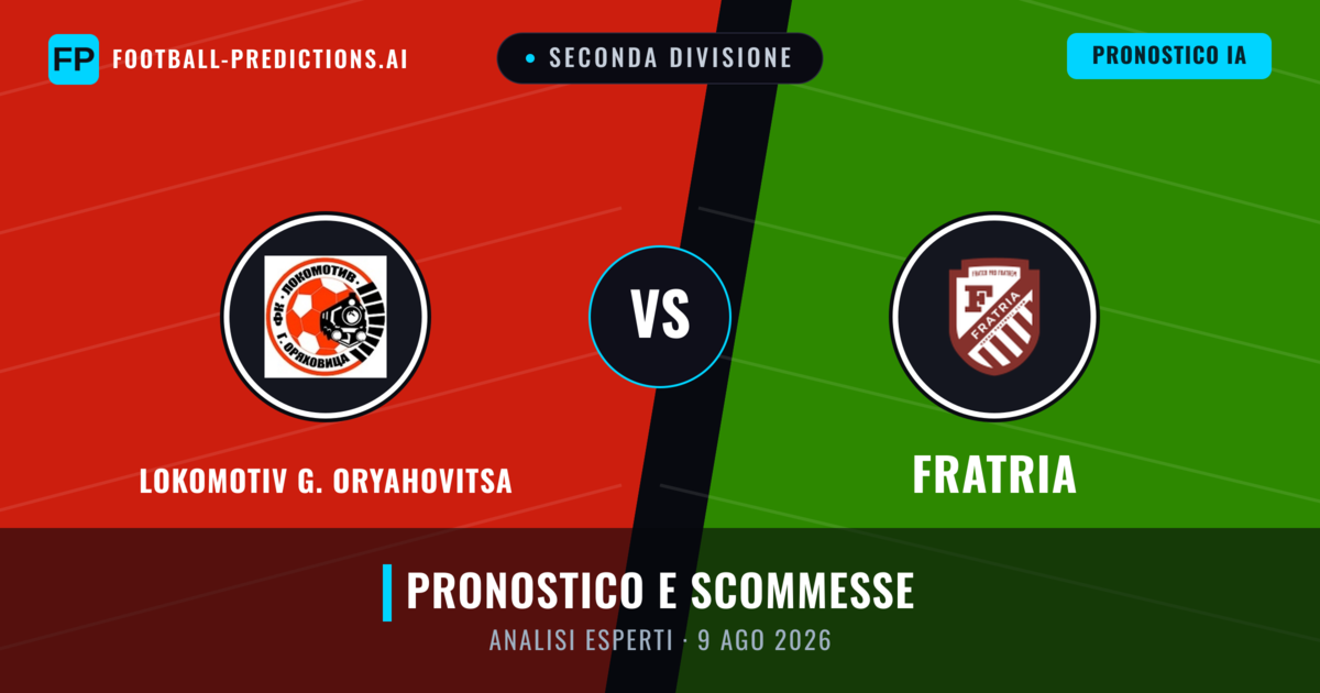 Lokomotiv G. Oryahovitsa vs Fratria — pronostico e anteprima del match
