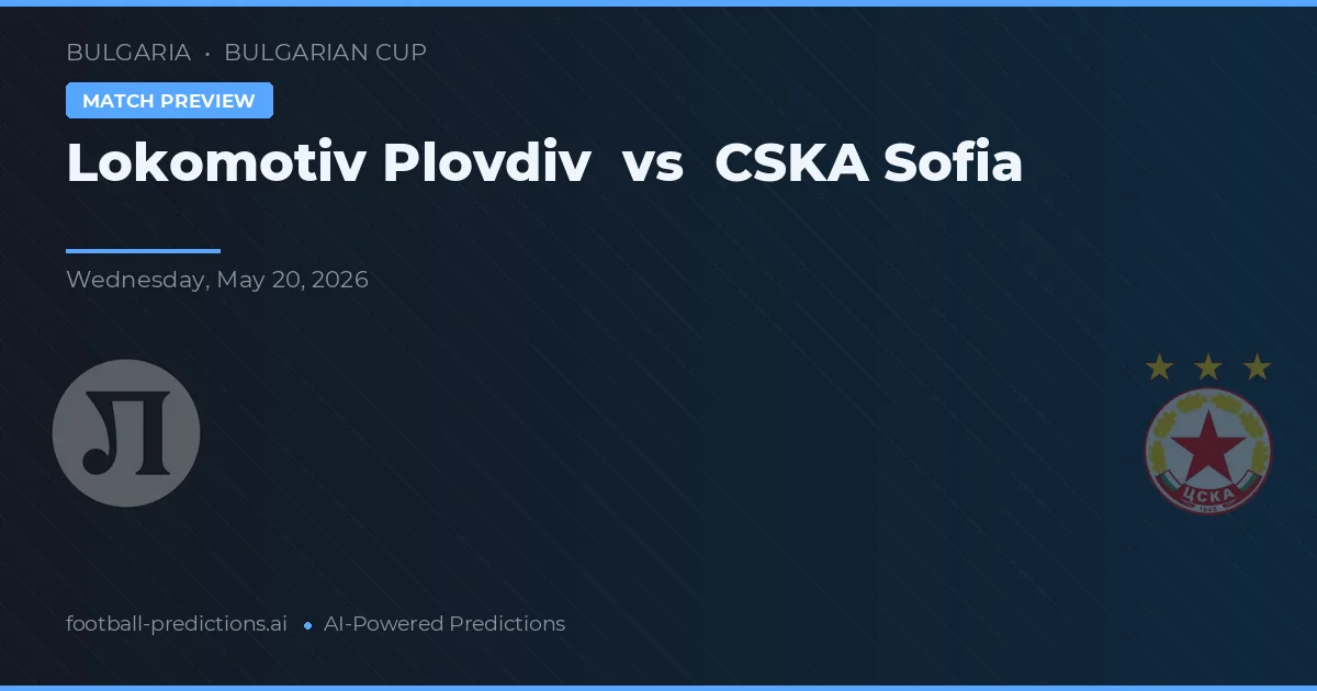 Lokomotiv Plovdiv vs CSKA Sofia — pronostic et avant-match