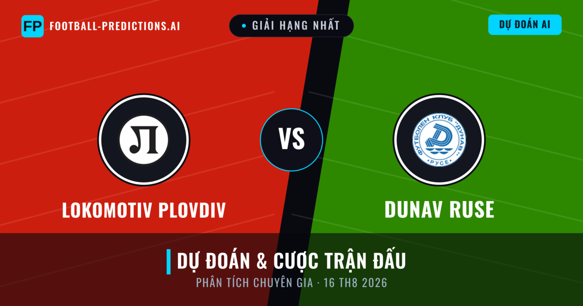 Lokomotiv Plovdiv vs Dunav Ruse — dự đoán và xem trước trận đấu