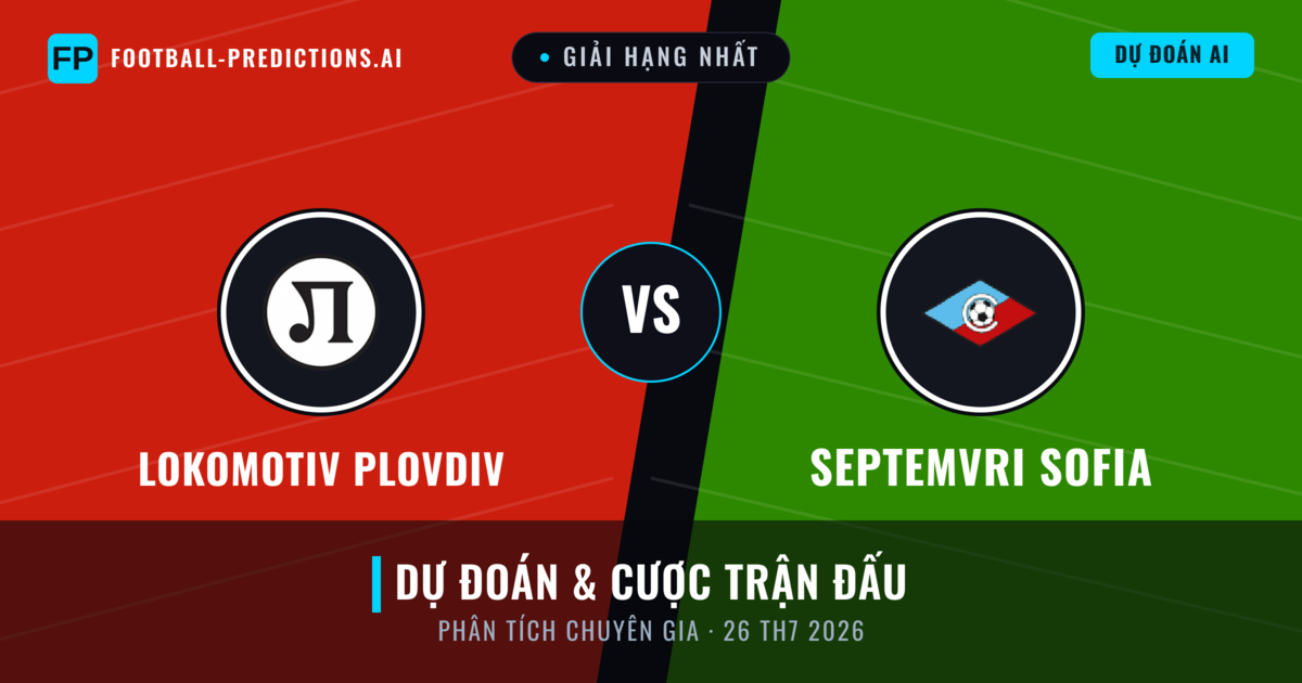 Lokomotiv Plovdiv vs Septemvri Sofia — dự đoán và xem trước trận đấu