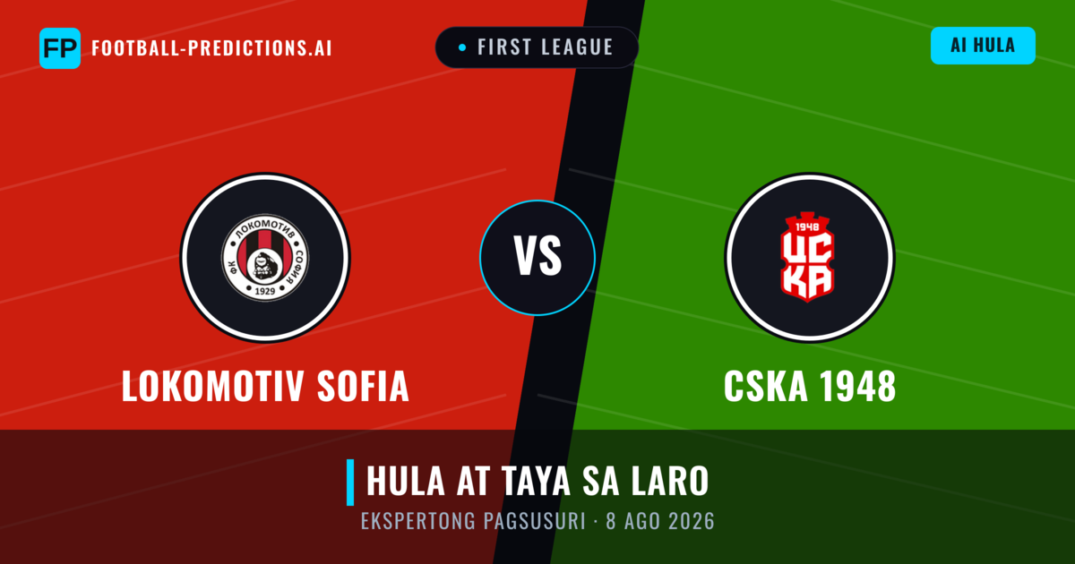 Lokomotiv Sofia vs CSKA 1948 — hula at preview ng laban