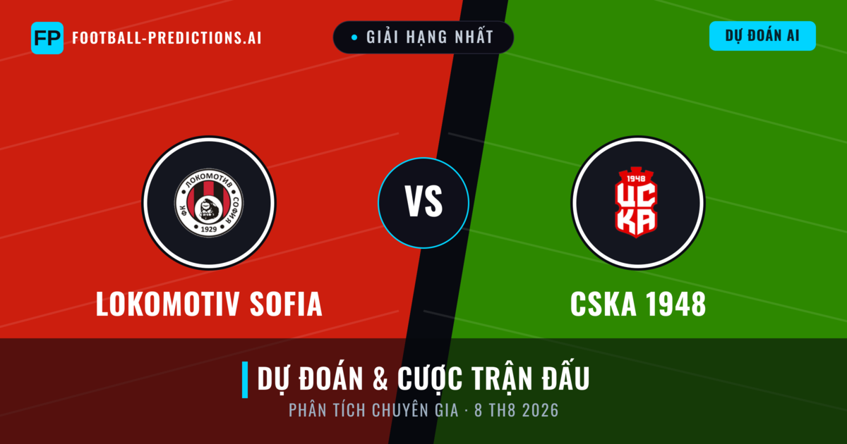 Lokomotiv Sofia vs CSKA 1948 — dự đoán và xem trước trận đấu