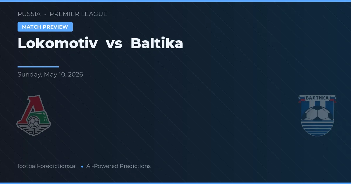 Lokomotiv Mosca vs Baltika — pronostico e anteprima del match