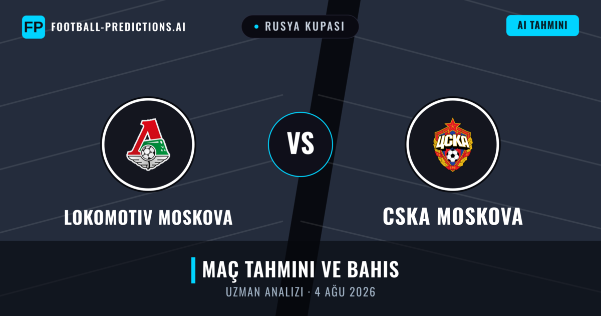 Lokomotiv Moskova - CSKA Moskova — maç tahmini ve önizleme