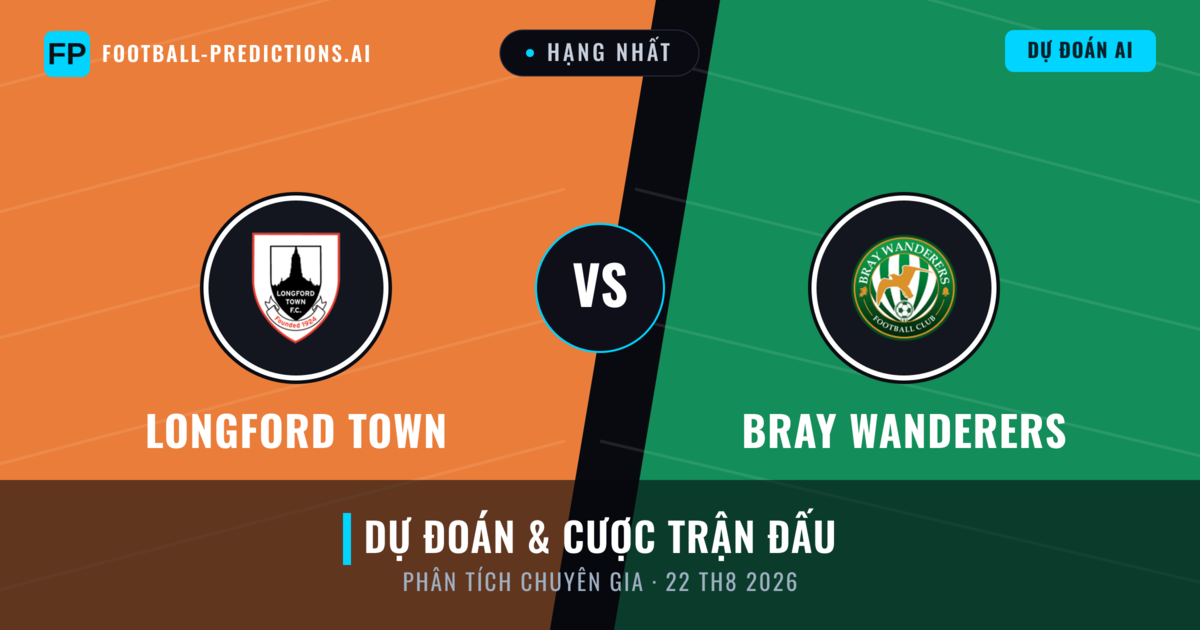 Longford Town vs Bray Wanderers — dự đoán và xem trước trận đấu