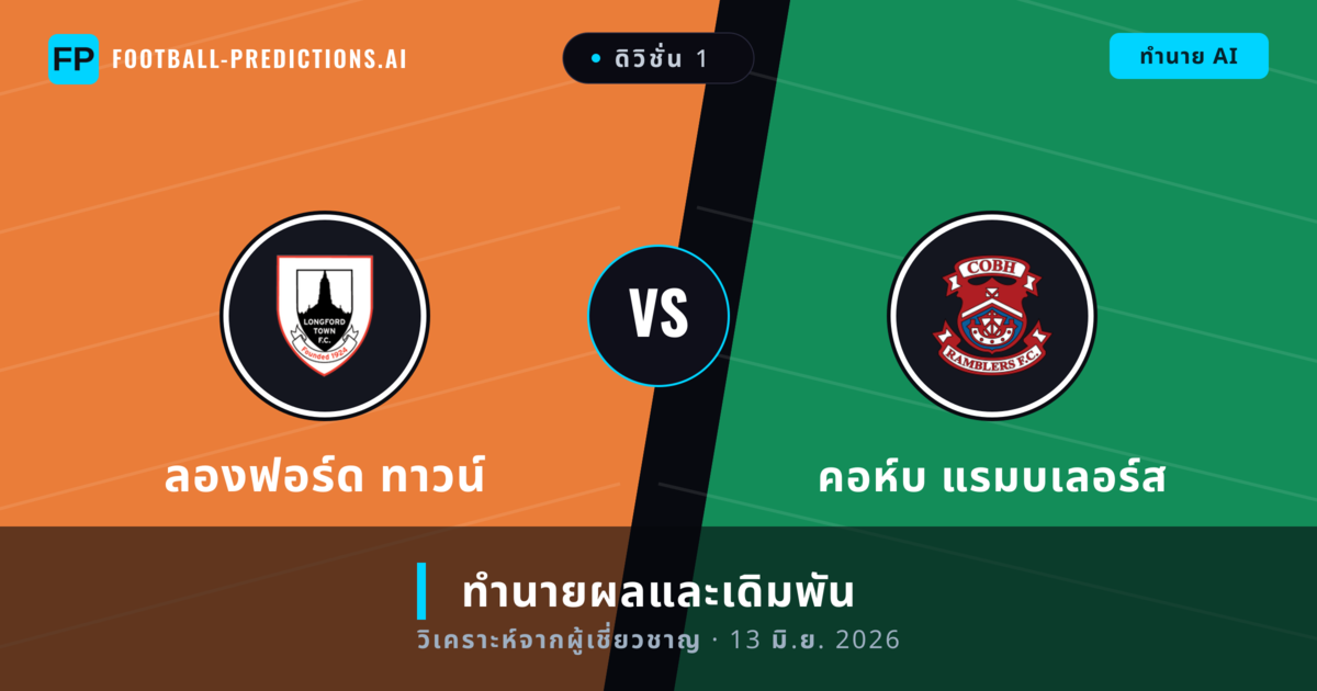 ลองฟอร์ด ทาวน์ พบ คอห์บ แรมบเลอร์ส — ทำนายผลและพรีวิวการแข่งขัน