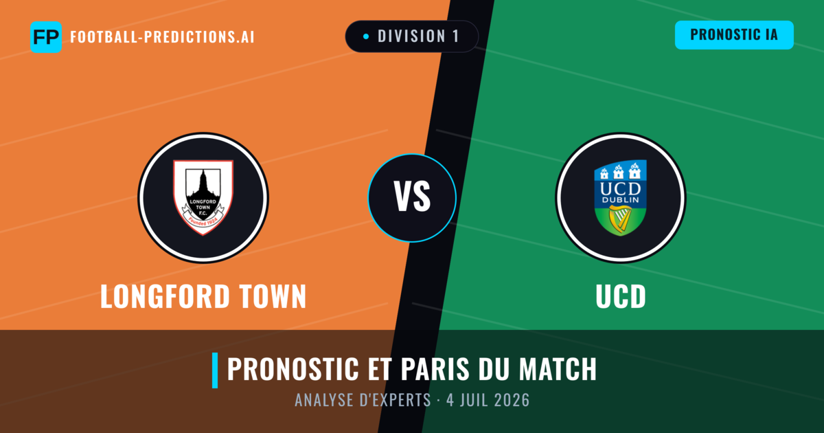 Longford Town vs UCD — pronostic et avant-match