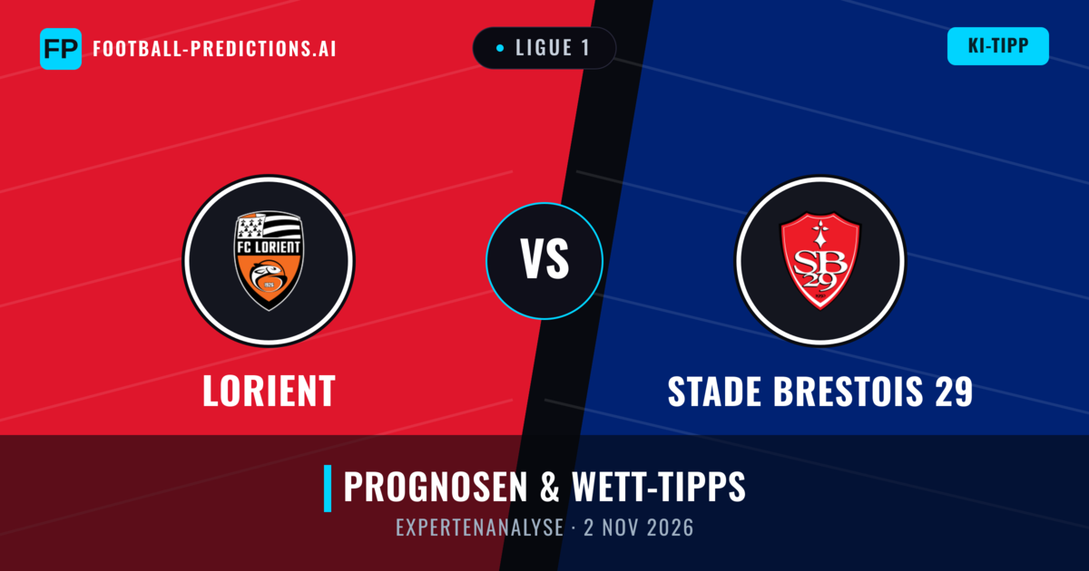 Lorient vs Stade Brestois 29 — Prognose und Spielvorschau