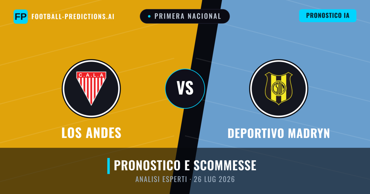 Los Andes vs Deportivo Madryn — pronostico e anteprima del match