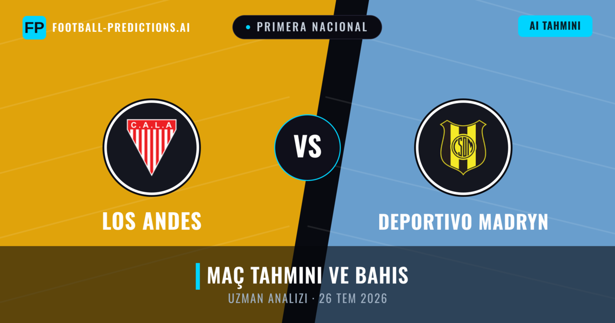 Los Andes - Deportivo Madryn — maç tahmini ve önizleme