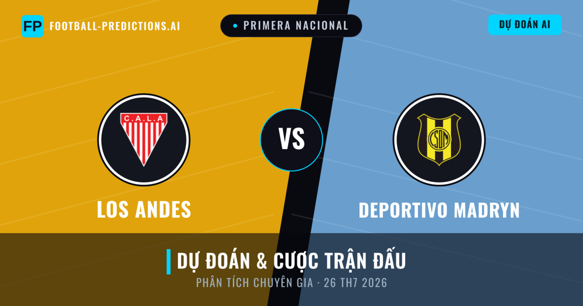 Los Andes vs Deportivo Madryn — dự đoán và xem trước trận đấu