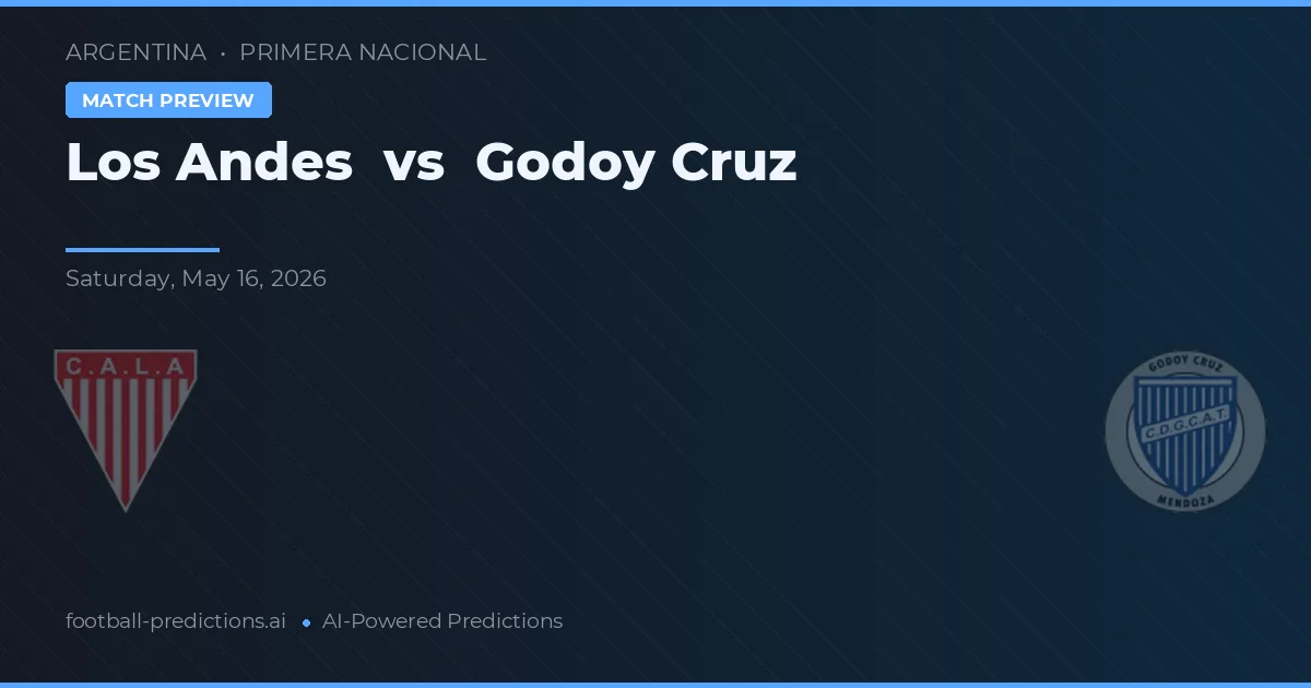Los Andes vs Godoy Cruz — pronostico e anteprima del match