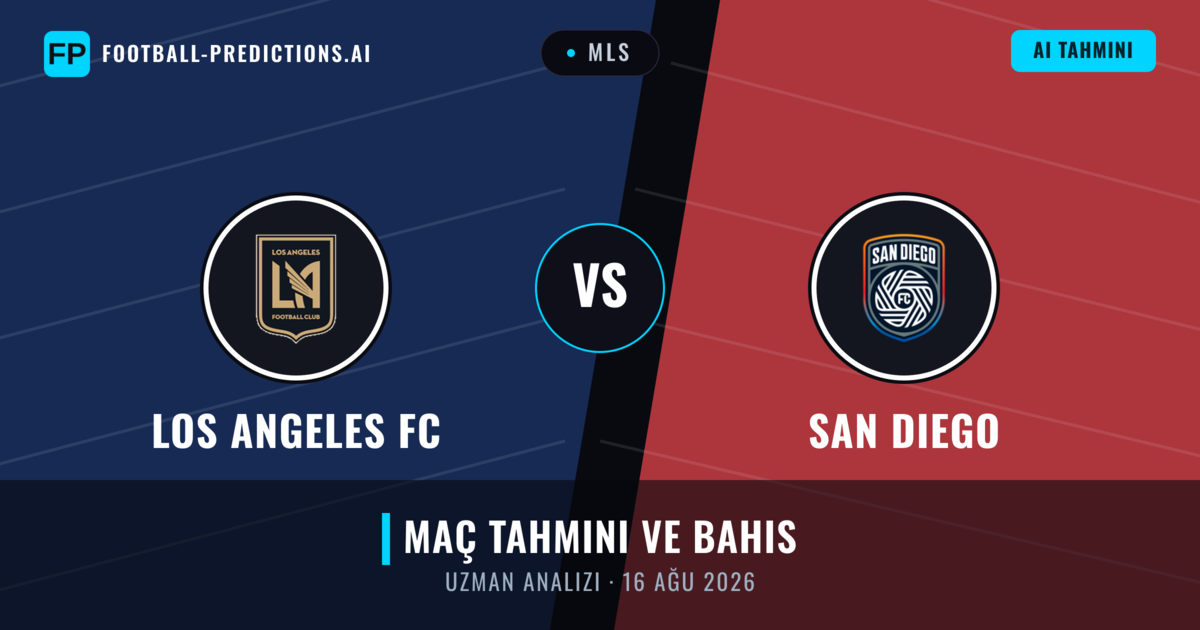 Los Angeles FC - San Diego — maç tahmini ve önizleme