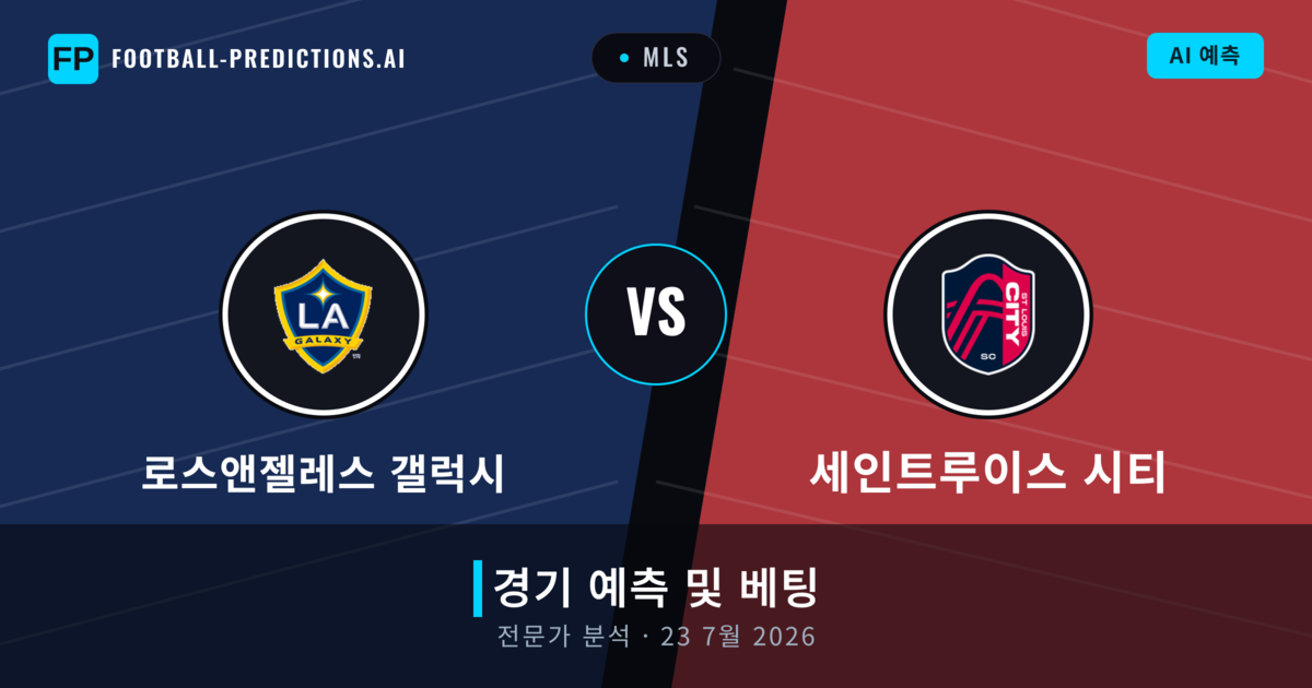 로스앤젤레스 갤럭시 대 세인트루이스 시티 — 경기 예측 및 프리뷰
