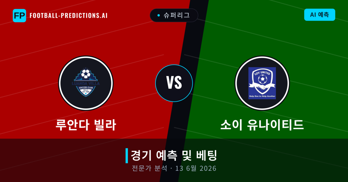 루안다 빌라 대 소이 유나이티드 — 경기 예측 및 프리뷰
