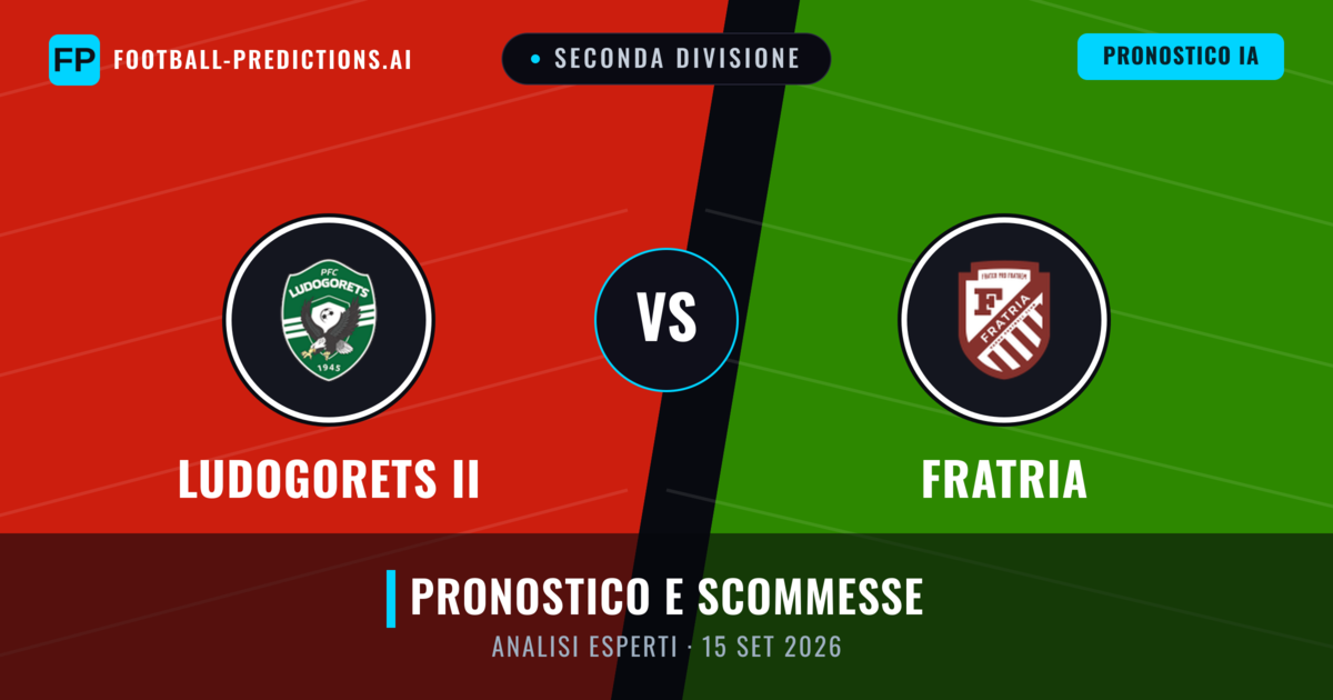 Ludogorets II vs Fratria — pronostico e anteprima del match