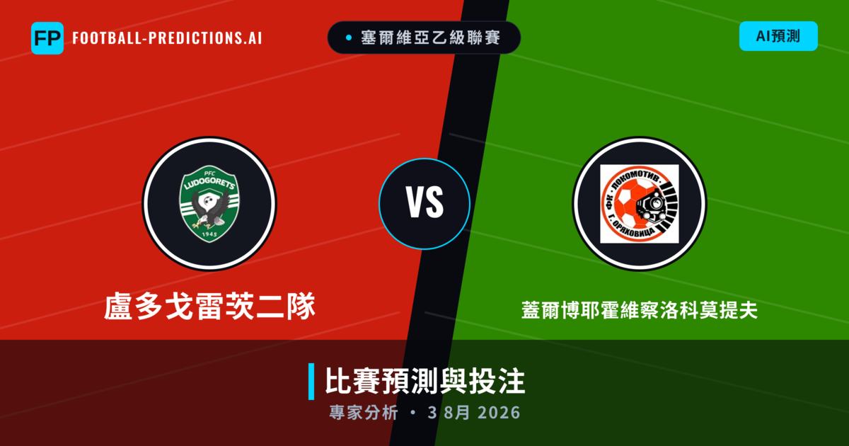 盧多戈雷茨二隊 vs 蓋爾博耶霍維察洛科莫提夫 — 比赛预测和前瞻
