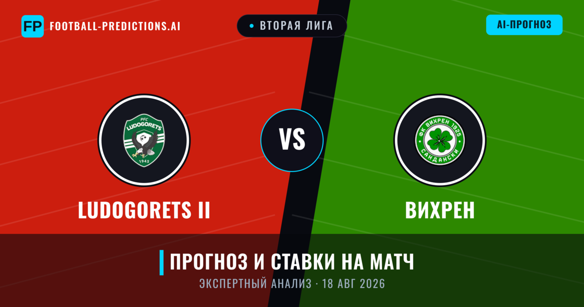 Ludogorets II – Вихрен — прогноз и превью матча