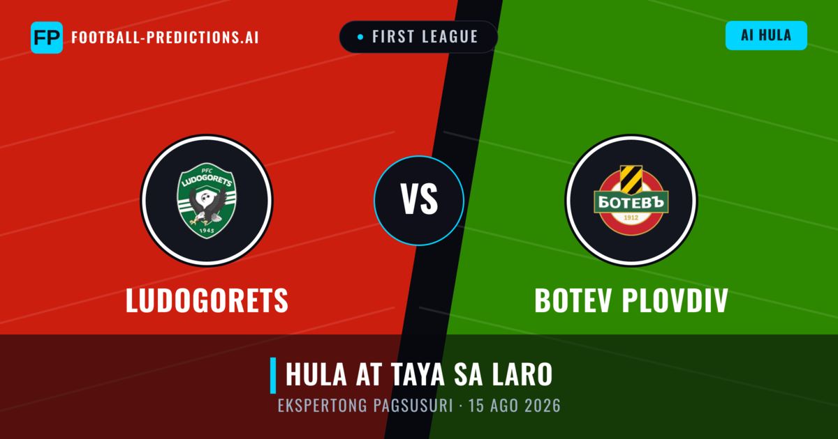 Ludogorets vs Botev Plovdiv — hula at preview ng laban