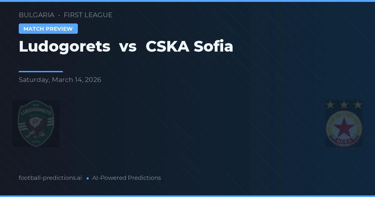 Ludogorez vs CSKA Sofia — Prognose und Spielvorschau
