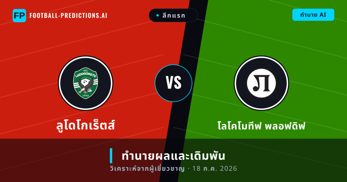 ลูโดโกเร็ตส์ พบ โลโคโมทีฟ พลอฟดิฟ — ทำนายผลและพรีวิวการแข่งขัน