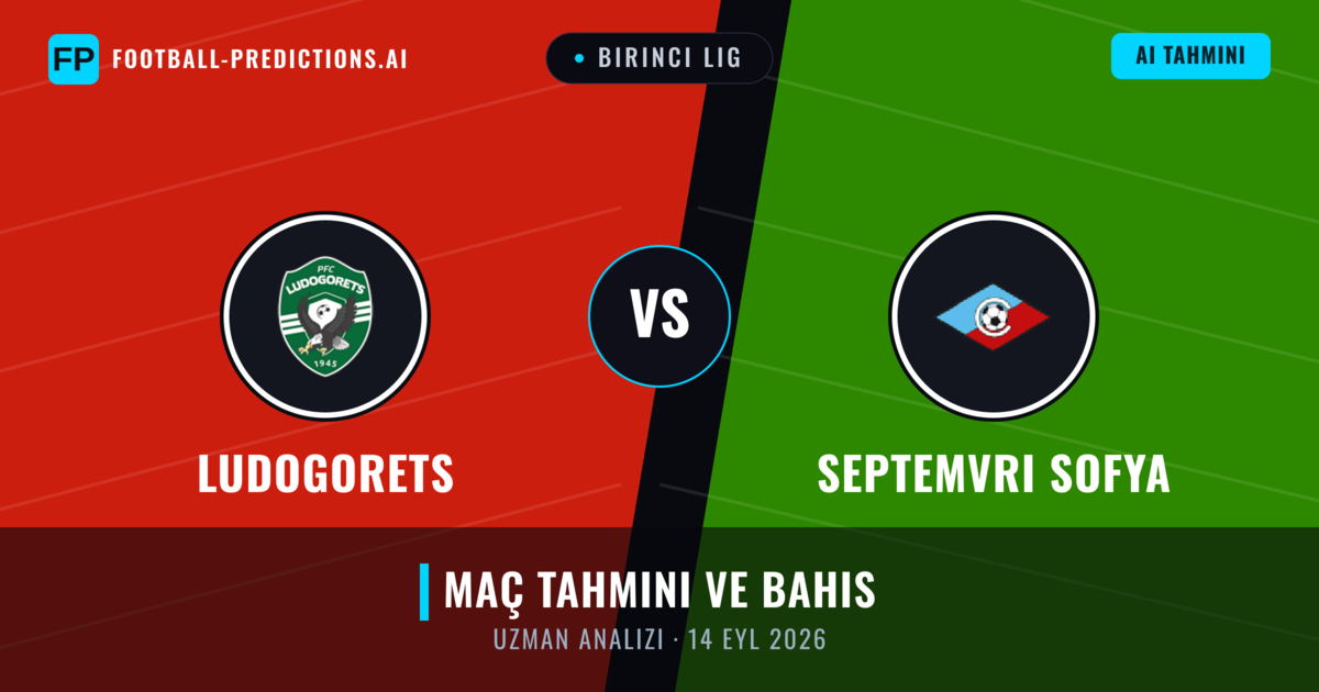 Ludogorets - Septemvri Sofya — maç tahmini ve önizleme