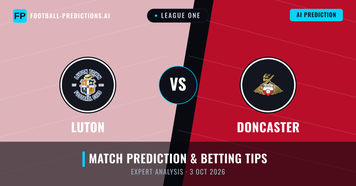 Luton vs Doncaster — match prediction & preview