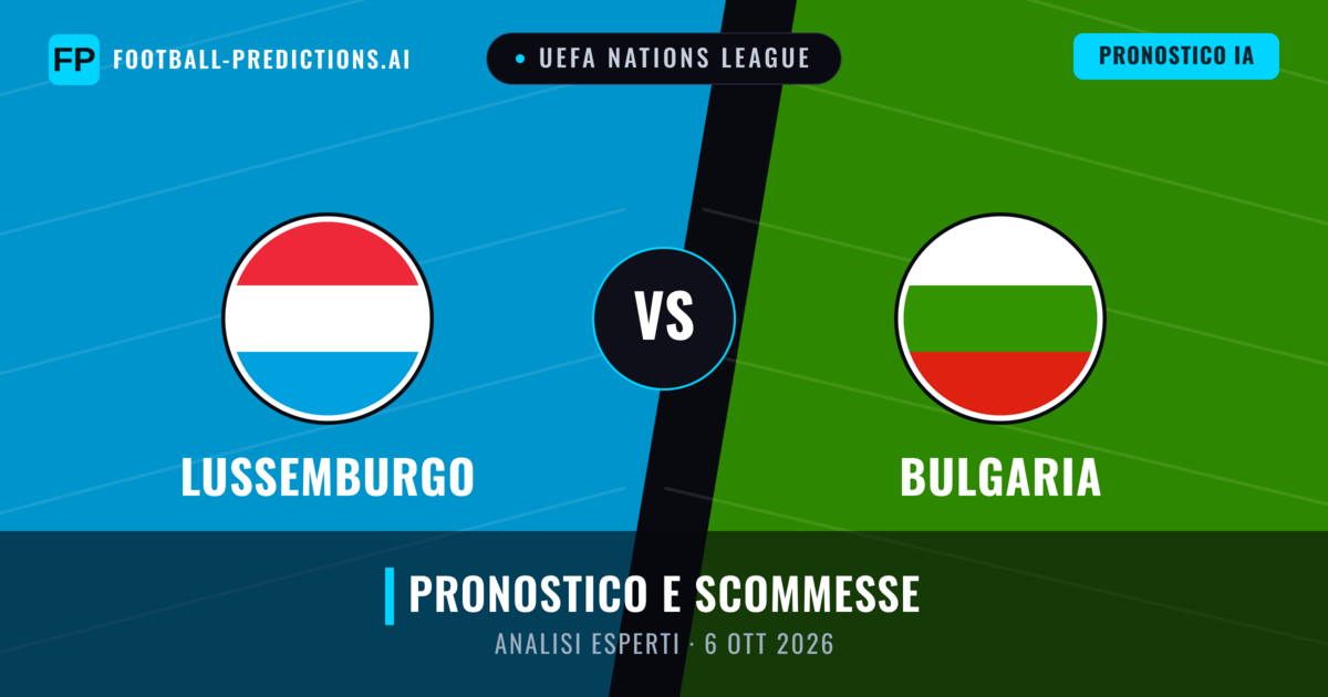 Lussemburgo vs Bulgaria — pronostico e anteprima del match