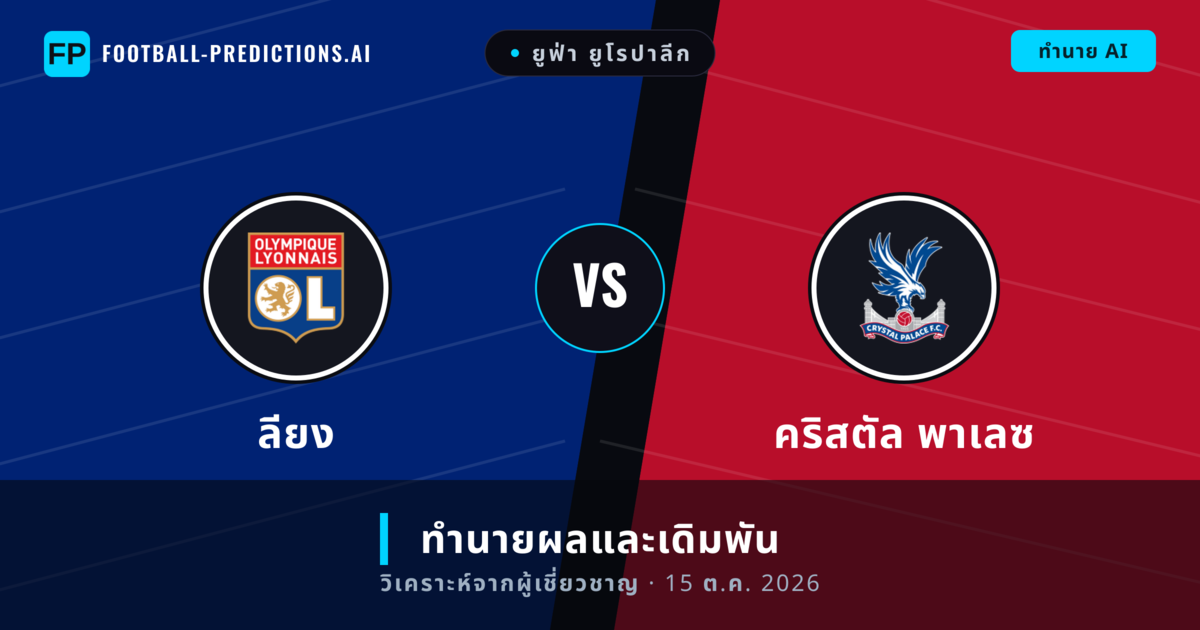 ลียง พบ คริสตัล พาเลซ — ทำนายผลและพรีวิวการแข่งขัน