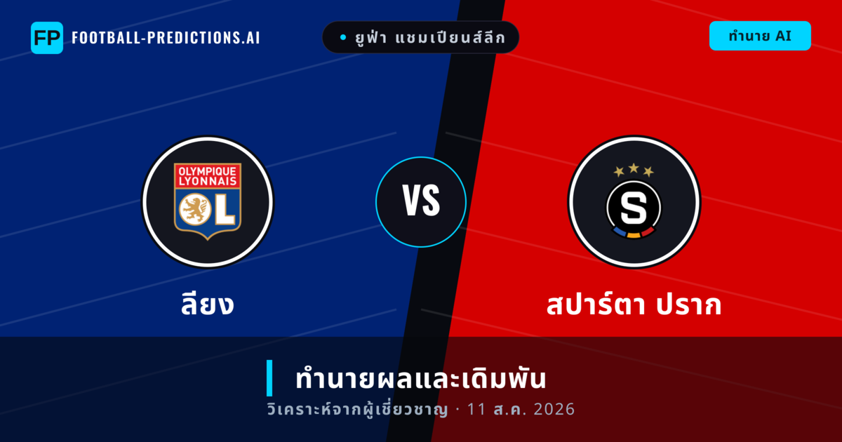 ลียง พบ สปาร์ตา ปราก — ทำนายผลและพรีวิวการแข่งขัน
